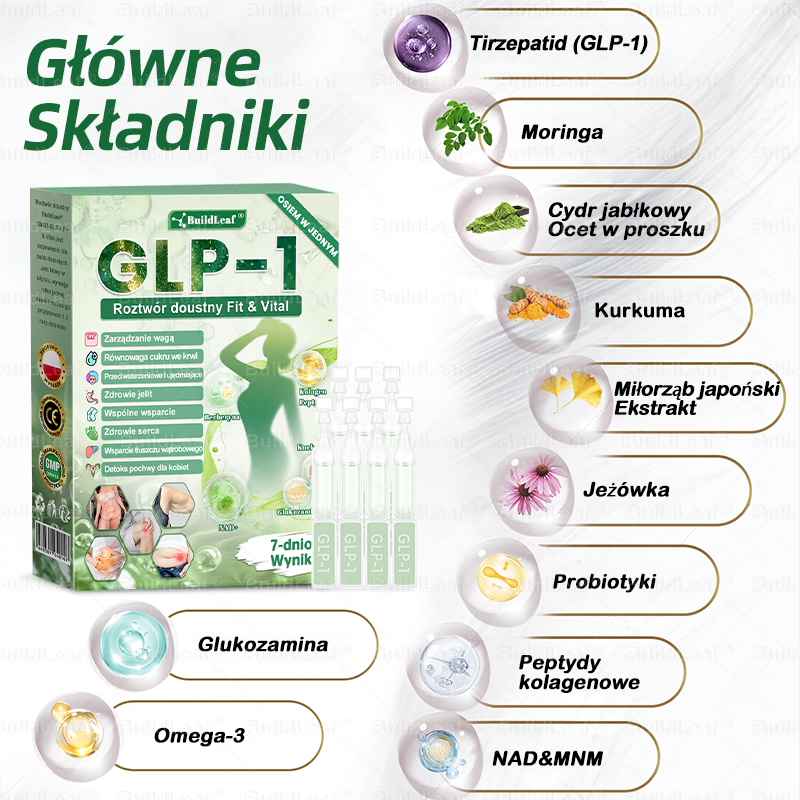 🌿Oficjalny sklep Polska | ✨BuildLeaf® GLP-1 8-w-1 Fit & Vital Rozwiązanie (Jednorazowe dziennie, widoczne zmiany w ciągu 7 dni) ✅ Otyłość, zdrowie sercowo-naczyniowe, cukrzyca, bezdech senny, zdrowie jelit, problemy ze stawami i inne.