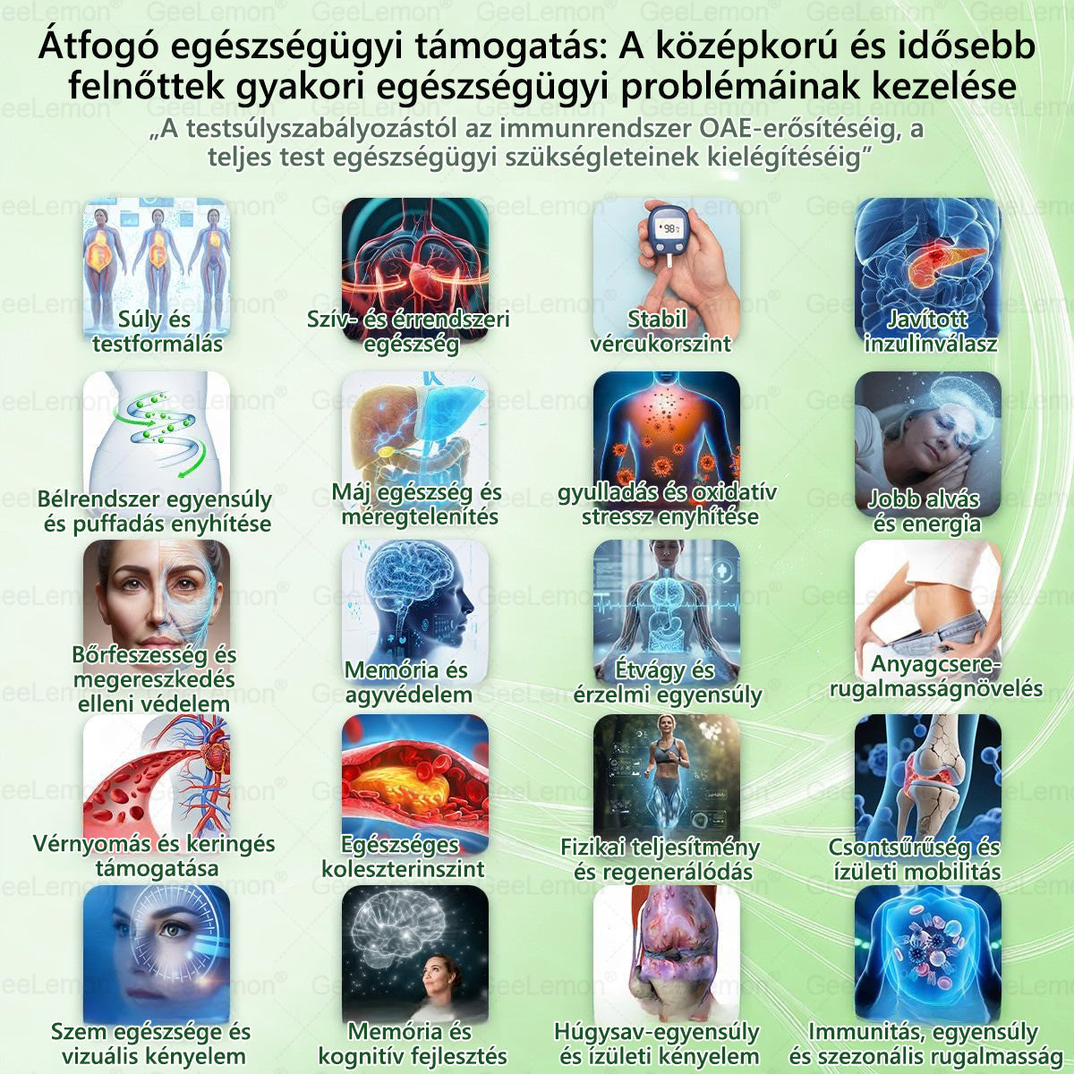 ⚡ Vásárolj 5-öt, kapj 5-öt ajándékba! | Magyar szakértők által ajánlott · 👩‍⚕️ Hivatalos márkabolt | 🎁 GeeLemon® Glumasetide 8 az 1-ben Karcsú és Egészséges Nano Mikrotűs Tapasz 🇭🇺