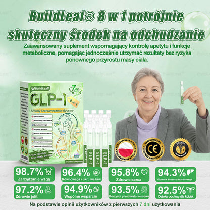 🎅🎄 Merry Christmas | Oficjalny sklep 👩‍⚕️ BuildLeaf® GLP-1 8-w-1 roztwór doustny (raz dziennie, efekty w 7 dni) Wspiera odchudzanie, serce, cukier, sen, jelita, stawy oraz ujędrnia skórę i dodaje energii
