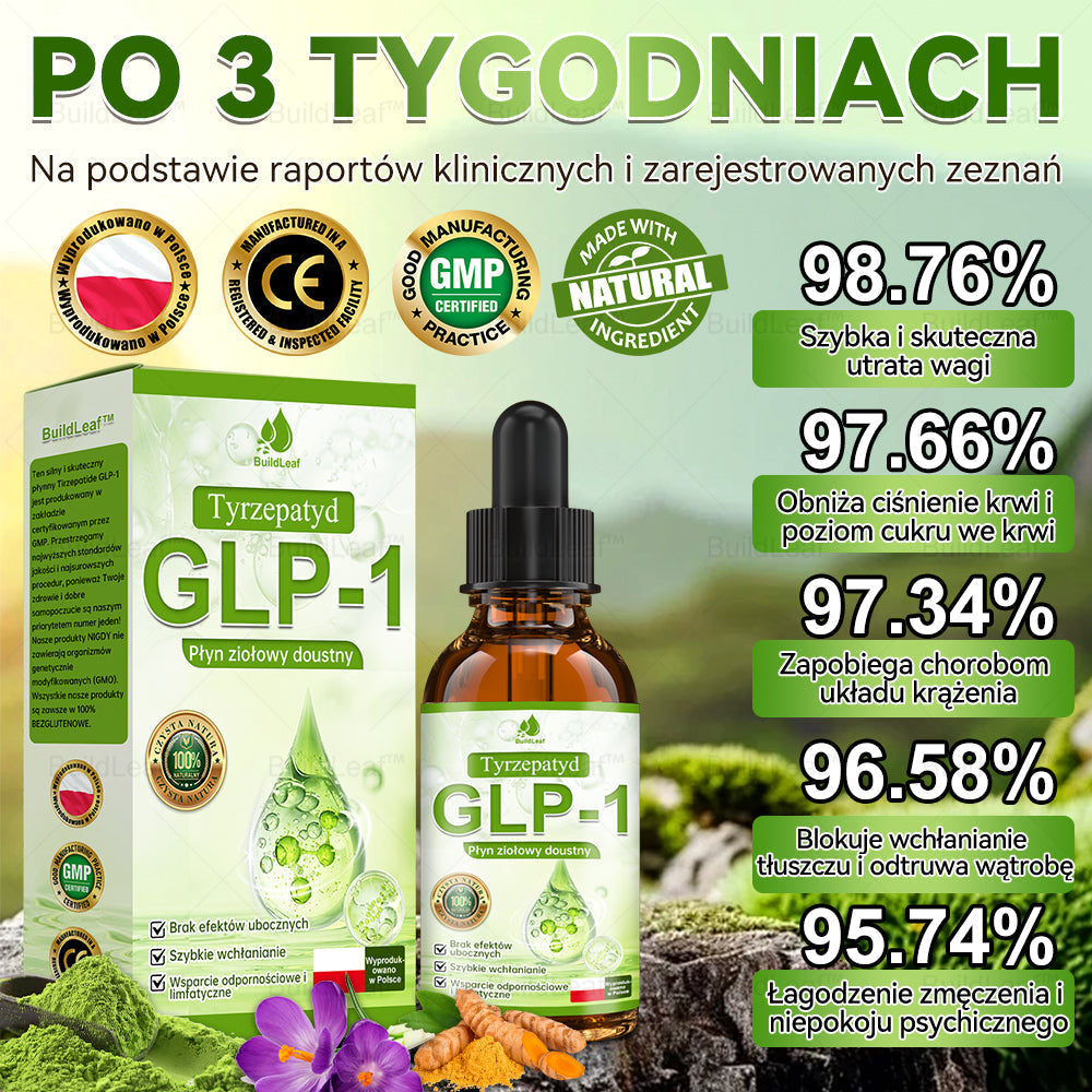 💕Wyprodukowano i wysłano z Polski💕 BuildLeaf® Tyrzepatyd GLP-1 Krople odchudzające i wspomagające zdrowie🔥🔥 OSTATNI DZIEŃ – SKORZYSTAJ Z 80% ZNIŻKI!