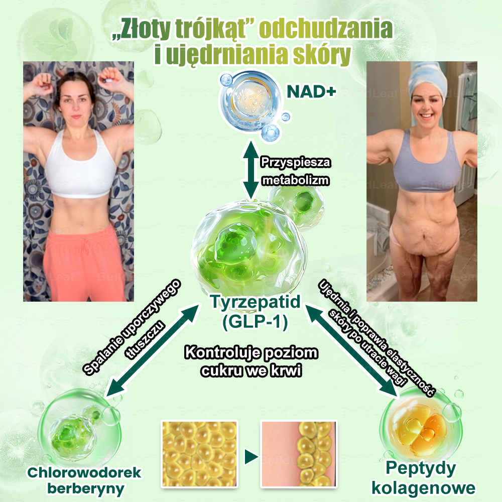 🎅🎄 Merry Christmas | Oficjalny sklep 👩‍⚕️ BuildLeaf® GLP-1 8-w-1 roztwór doustny (raz dziennie, efekty w 7 dni) Wspiera odchudzanie, serce, cukier, sen, jelita, stawy oraz ujędrnia skórę i dodaje energii