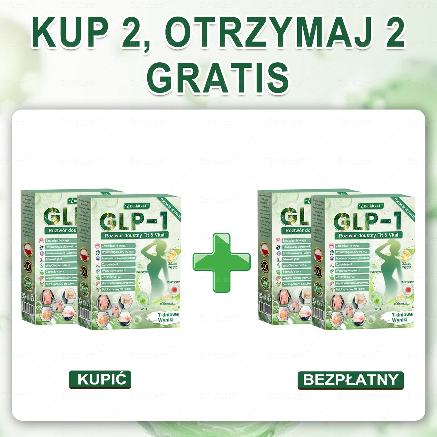 🌿Oficjalny sklep Polska | ✨BuildLeaf® GLP-1 8-w-1 Fit & Vital Rozwiązanie (Jednorazowe dziennie, widoczne zmiany w ciągu 7 dni) ✅ Otyłość, zdrowie sercowo-naczyniowe, cukrzyca, bezdech senny, zdrowie jelit, problemy ze stawami i inne.