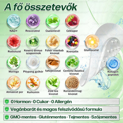 ⚡ Vásárolj 5-öt, kapj 5-öt ajándékba! | Magyar szakértők által ajánlott · 👩‍⚕️ Hivatalos márkabolt | 🎁 GeeLemon® Glumasetide 8 az 1-ben Karcsú és Egészséges Nano Mikrotűs Tapasz 🇭🇺