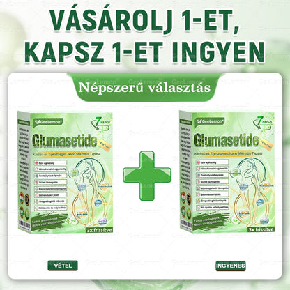 ⚡ Vásárolj 5-öt, kapj 5-öt ajándékba! | Magyar szakértők által ajánlott · 👩‍⚕️ Hivatalos márkabolt | 🎁 GeeLemon® Glumasetide 8 az 1-ben Karcsú és Egészséges Nano Mikrotűs Tapasz 🇭🇺