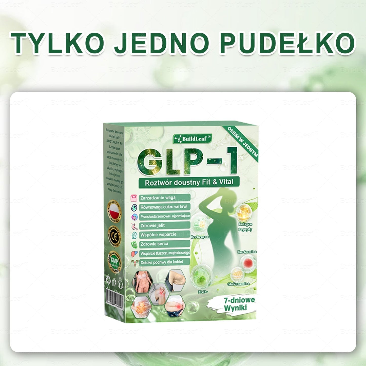 🌿Oficjalny sklep Polska | ✨BuildLeaf® GLP-1 8-w-1 Fit & Vital Rozwiązanie (Jednorazowe dziennie, widoczne zmiany w ciągu 7 dni) ✅ Otyłość, zdrowie sercowo-naczyniowe, cukrzyca, bezdech senny, zdrowie jelit, problemy ze stawami i inne.